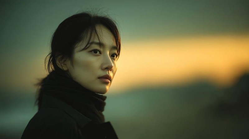 Sunset Side Profile Cinematic Portrait