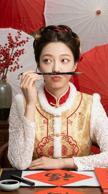 Spring Couplets — The Girl with a Brush Mustache