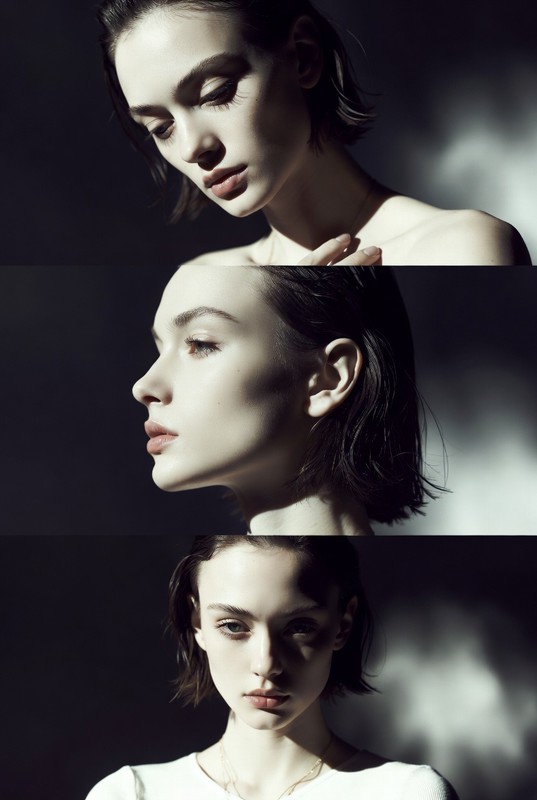 Minimalist Female Fashion Editorial Triptych