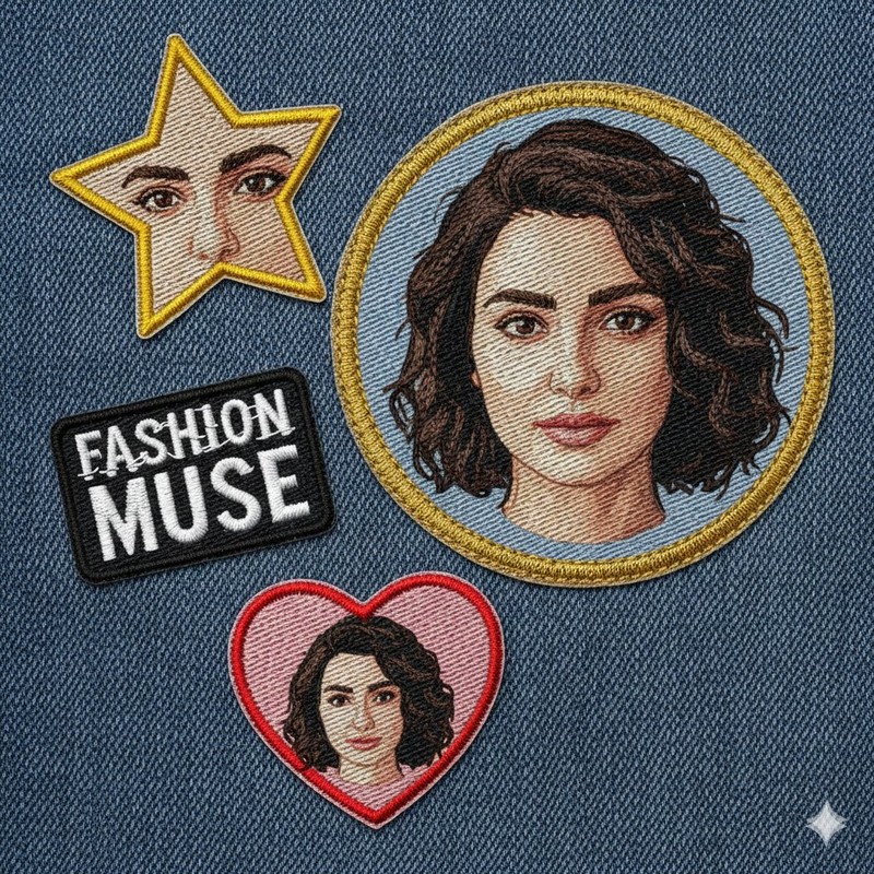 Embroidered Fabric Patches Personal Image Creative