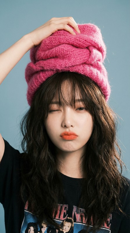 Pink Scarf Lazy Playful Editorial Portrait