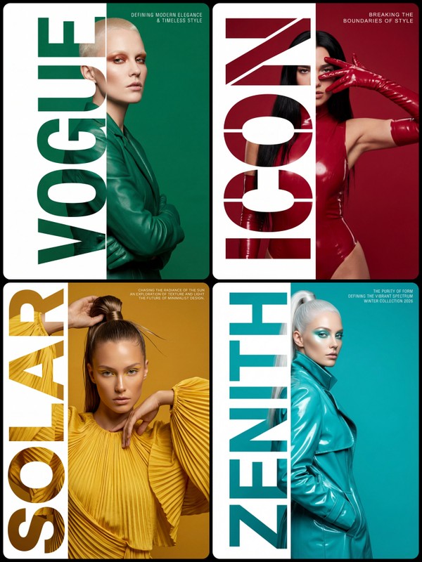 High-Fashion Typography Editorial Poster