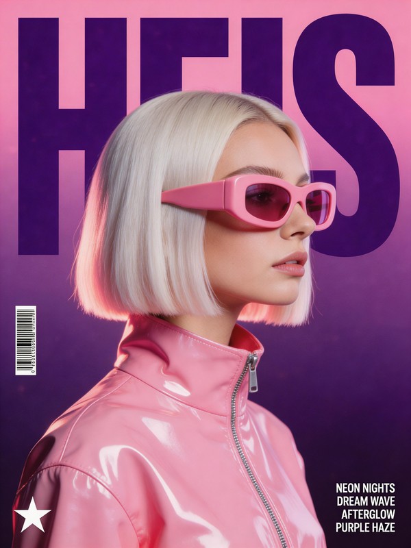 Synthwave Retro-Futuristic Music Poster