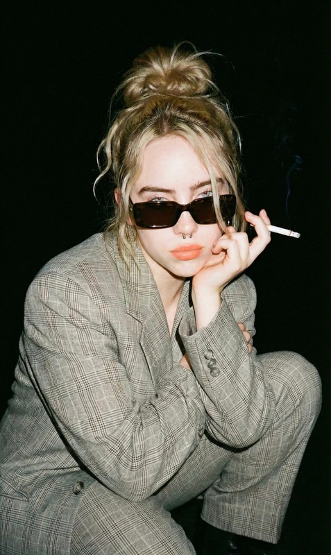 Billie Eilish Cool Apathetic Portrait