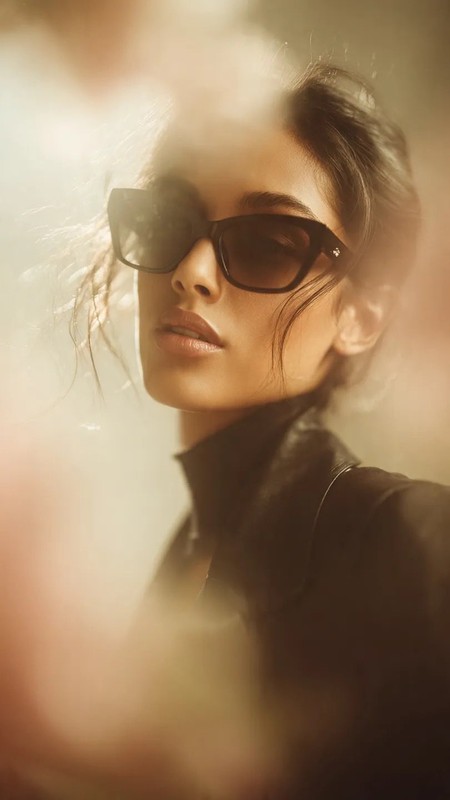 Cat-Eye Sunglasses Golden Hour Fashion Portrait