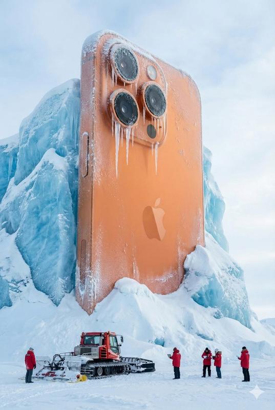 Giant Coca-Cola Can Frozen in Arctic Ice Monument