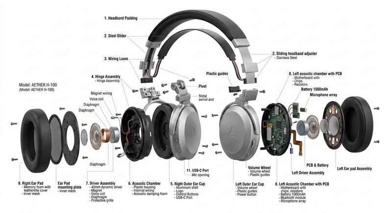 Product Exploded View 3D Disassembly Industrial Design
