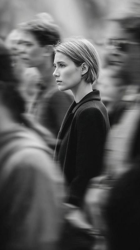 Leica Street Monochrome Side Profile Editorial Photography