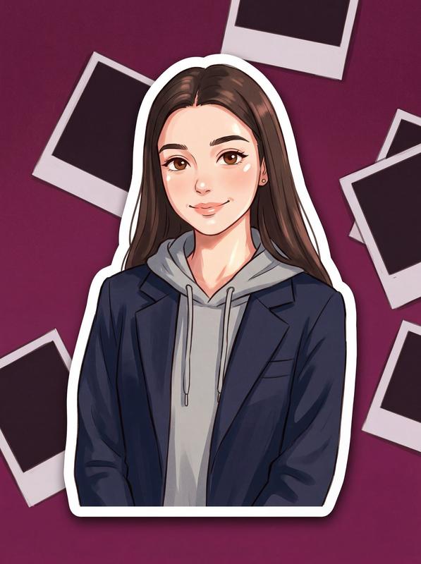 Ghibli Style Sticker Flash Photo Portrait