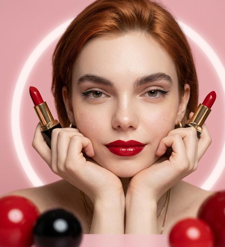Extreme Macro Red Lips Lipstick Luxury Beauty Campaign