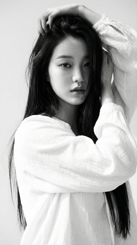 Black White Minimalist Fine Art Portrait Long Hair Female