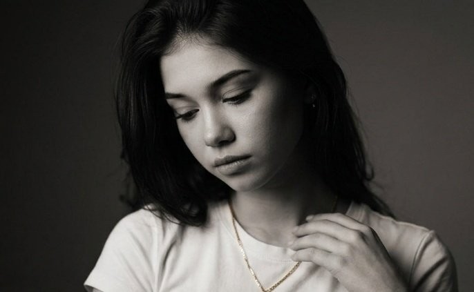 Minimalist Monochrome Fashion Triptych Rembrandt Light Portrait