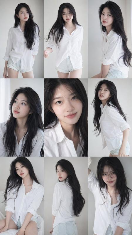 9-grid idol portrait series