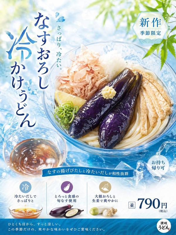 Refreshing Cold Udon Scene