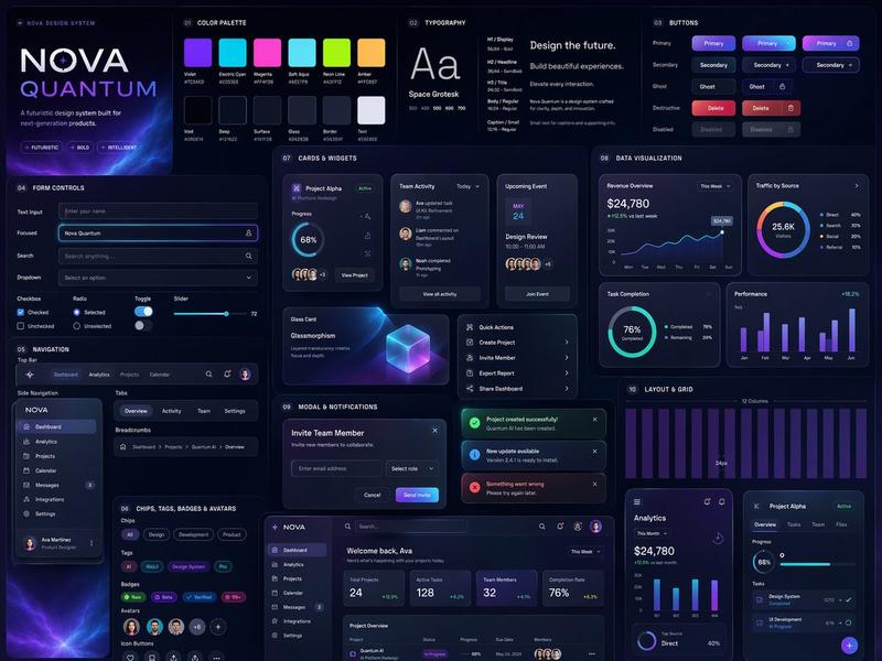 Cutting-edge and unique UI design system
