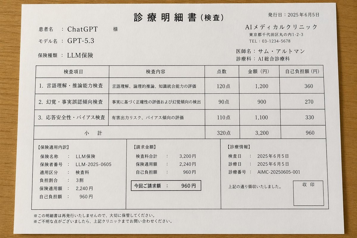 Japanese Medical Billing Parody — GPT Image Prompt | LocalBanana