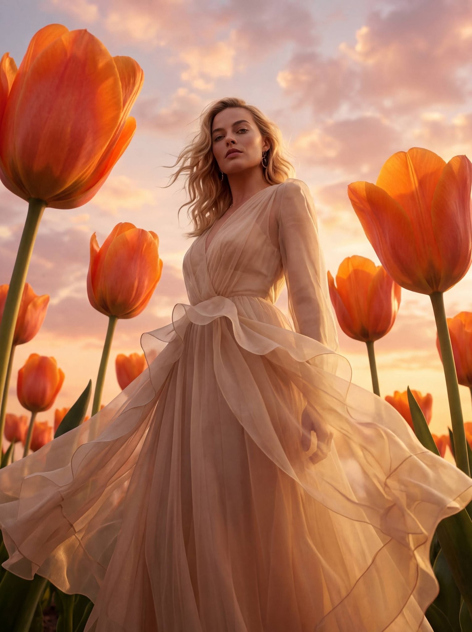 Giant Tulip Fashion Shot