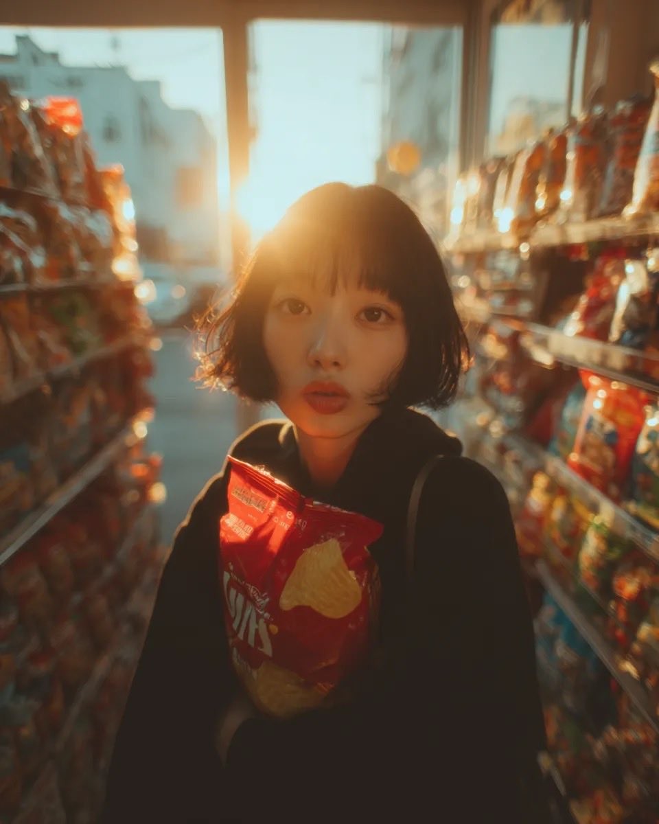 Golden Snack Aisle Portrait