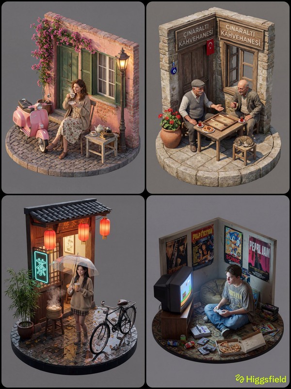 Ultra-realistic 3D isometric view