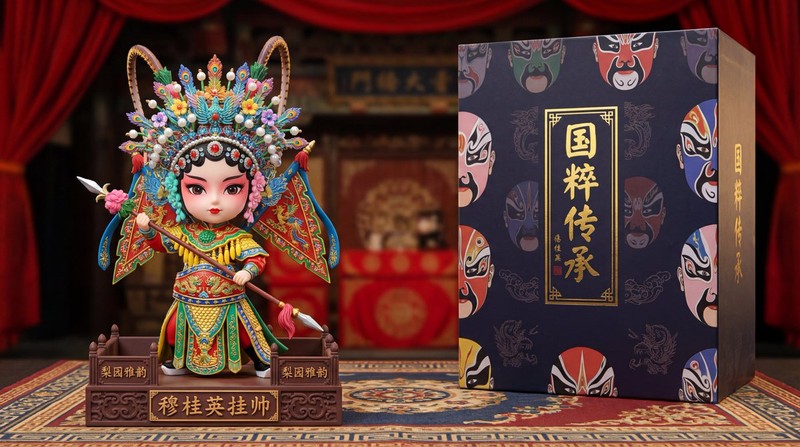 Custom Chinese Opera Figurine — Mu Guiying Takes Command