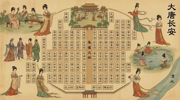 Tang Dynasty Chang'an Illustration