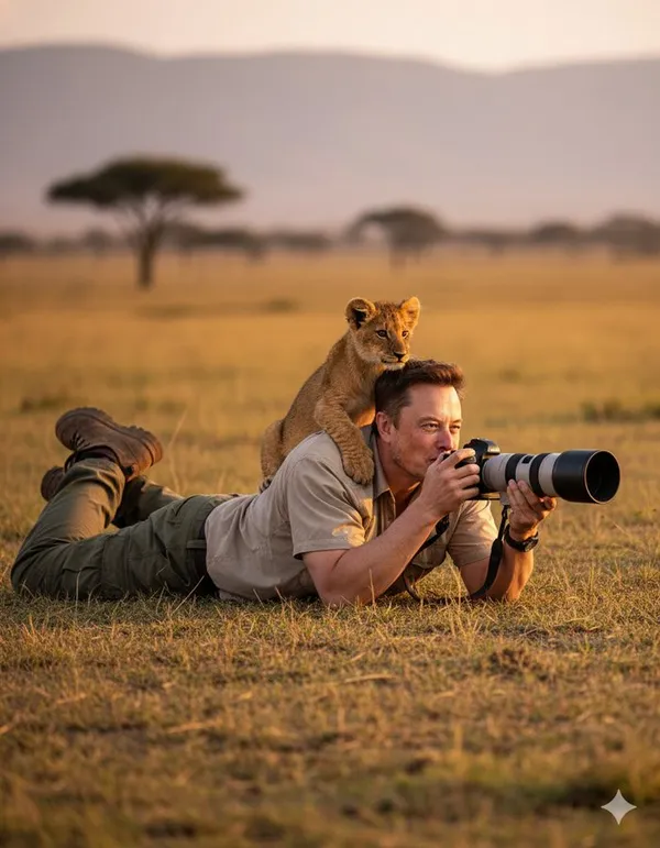 Hyperrealistic Wildlife Photography Scene