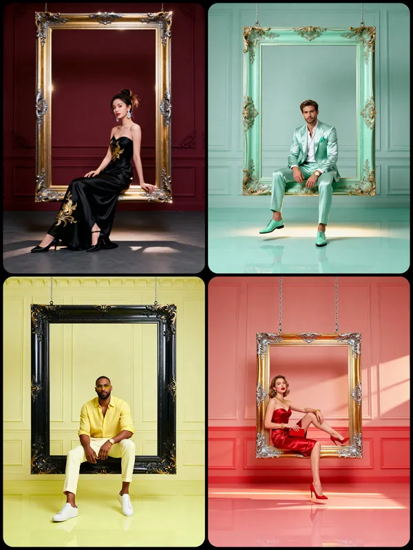 Luxury High-Fashion Portrait