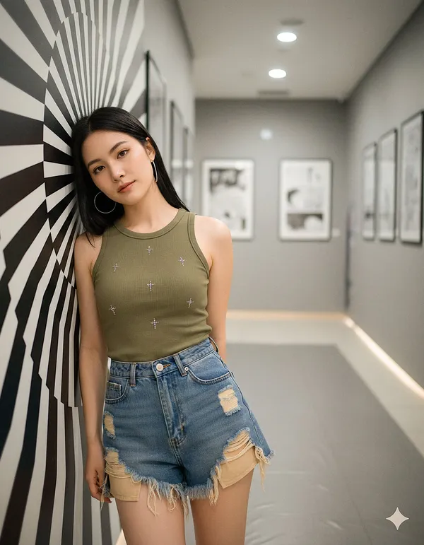 Woman in Corridor