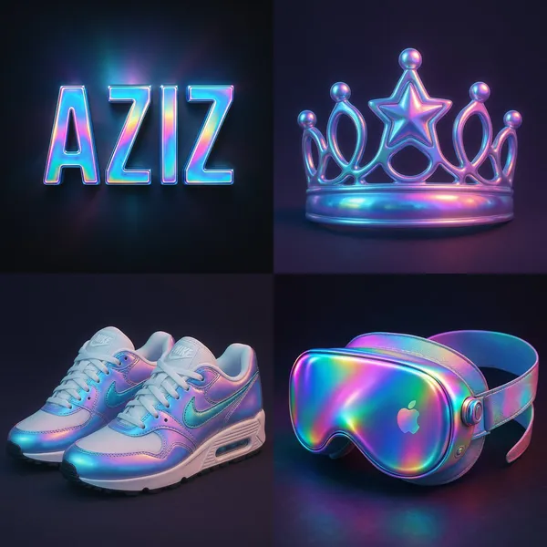 Holographic Rainbow Gradients