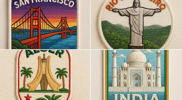 Urban Embroidery Sticker Photo