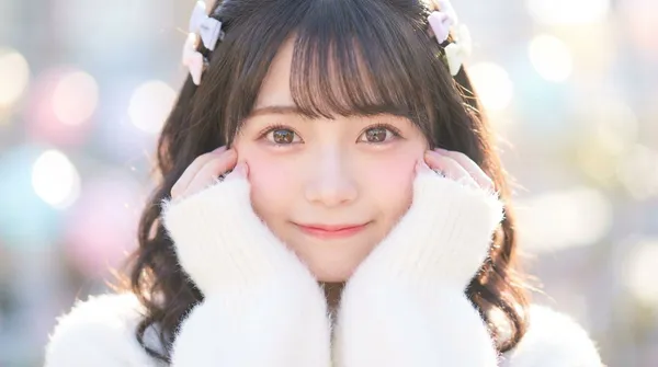 Cute Idol Close-Up Portrait