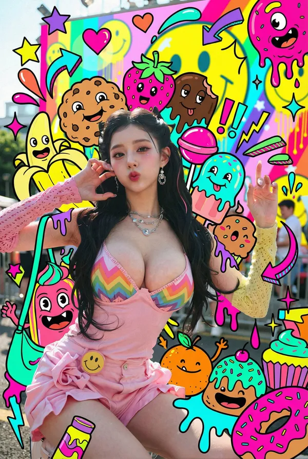 Candy Monsters Around Characters