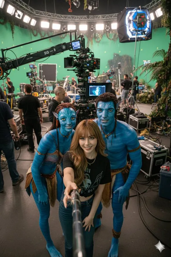 On-Set POV Selfie with Cast