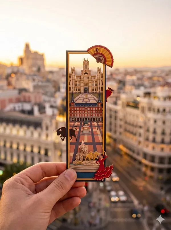 Poetic Bookmark of Urban Silhouettes