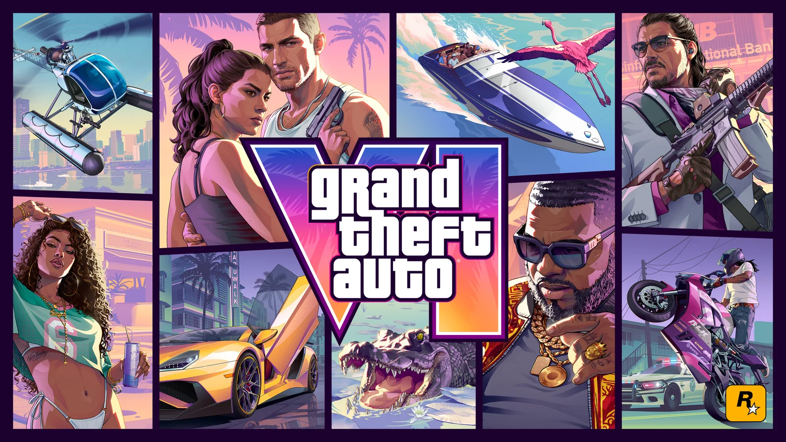 Official Cover Art, official GTA VI promotional artwork reference